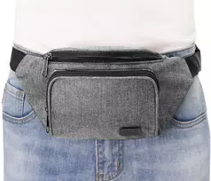 Sportinis SIENINIS KREPŠIS, vyriškas liemeninis krepšys, Pilkas MELANGE Pako Jeans