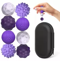 Luxma MAGNETINIAI ANTISRESO SILIKONINIAI KAMULIUKAI RELAX FUN Violetinė 8 vnt.