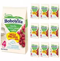 Nutridrink BoboVita Pieno ir ryžių košė Aviečių 10x400g 4+