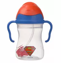 Superman b.box Vandens butelis su pasvertu šiaudeliu, 240 ml
