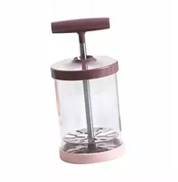 Pink Plakimo grietinėlės dozatorius Frother Egg maišytuvas Kiaušinių plakiklis Rankinė siurblys Frother Rožinė
