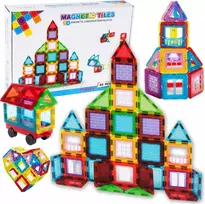 Click4Toys MAGNETINIAI BLOKAI 3D MAGNETINĖS KONSTRUKCIJOS MOKOMOSIŲ PLOKŠČIŲ RINKINYS 45 vnt.