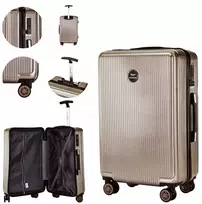 WINGS languotas lagaminas 100% polikarbonatas TSA 63L vidutinė 24" talpa