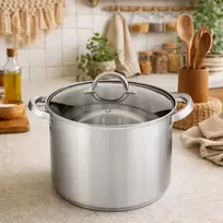 Nerūdijančio plieno puodas 5 l indukcinis 20 cm dujų Altom Design Fabio
