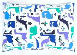 ATSARGINĖ MEDVILNINĖ PAGALĖS UŽVALGA 40x60 cm MEDVILNĖ 100% DINO