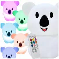 Zolta Silikoninė naktinė lempa vaikams, švelnios spalvos, RGB LED USB, xxl + pultelis