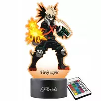 Plexido My Hero Academia Katsuki Bakugo 3D LED lempa su pavadinimu Anime dovana