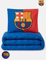 FC Barcelona patalynės komplektas 140x200 cm, pagalvės užvalkalas 50x60 cm 100% medvilnė