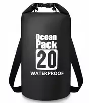 WATERPROOF BAG WATERPROOF KAYAK BAG TOURIST KUPRINĖ 20L Juodas