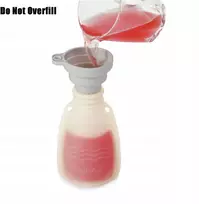 Daugkartinio naudojimo silikoniniai kūdikių maisto maišeliai 120 ml, be BPA