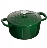Emaliuotas ketaus puodas, su dangteliu, orkaitei, kaitlentei, 2,5l