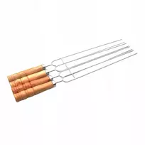 Nerūdijančio plieno iešmai BBQ Kebab Fruit medinėms pagaliukoms