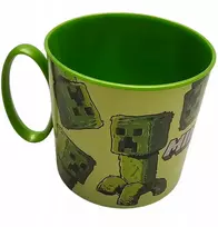 MINECRAFT Puodelis, vakarienės puodelis, 265 ml, vaikiškas plastikas, be BPA