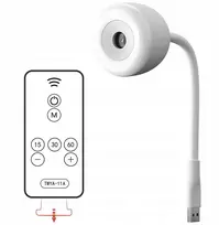LED NAKTINIS LEMPAS MOONLIGHT PROJEKTORIUI 3 USB REŽIMAI + nuotolinio valdymo pultas 3 STAIGŲ LAIKMATIS