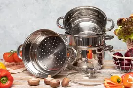Yermos GARINIS PUODAS Garų puodas 5 vnt 2L 18cm INDUKCINĖS Dujos 9185