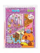 Letilo 3D Capybara Scrapbook Roombox DIY Mini House Miniatiūrinis namas x8