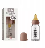 BIBS vaikiškas buteliukas nuo pilvo dieglių, be BPA, 110 ml, patogus stiklas