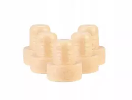 Tragar KAMŠTAS buteliams, sintetinis grybas. 19,5mm 10vnt rinkinys