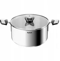 Plieninis puodas su dangteliu TEFAL Emotion+ E3284644 24 cm 5,7 L indukcinis