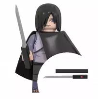 WM Sasuke Uchiha pelerina iš Naruto minifigūrėlės kaladėlėms