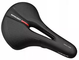 Patogus vyriškas krosinis MTB dviračio balnas Vader VD849D-01, juodas, minkštas