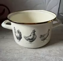 Emaliuotas puodas Vištiena Emalia Pleszew 2,8l. 18 cm