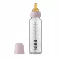BIBS kūdikių buteliukas nuo pilvo dieglių, be BPA, 225 ml alyvinis, patogus, stiklas