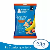 Gerber braškių-bananų kukurūzų traškučiai po 7 mėnesių 28 g
