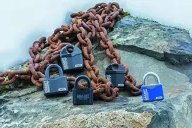 Abus Combiflex BREAK Pakabinama spyna su ištraukiamu trosu 85 Neoninė geltona