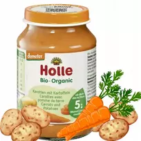 Holle vakarienė nuo 4 mėnesių 190 g morkų, bulvių