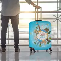 Apsauginis kelioninio lagamino užvalkalas. Dėklas, dydis L