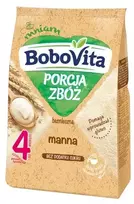 BoboVita Grūdų porcija, be pieno košė, manų kruopos, 4 m, 170 g