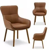 Mebel Partner ELEGANTIŠKOS ODINĖS KĖDĖS SU SIUVĖMIS IR RANKŲ ATRAŠKAIS CORDIA GRAIKIETŲ RIEŠUTŲ