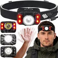 Renew Force GALINGAS LED PRIEKINIS LEMPAS |6 REŽIMAI| GALUTĖ SU JUDESIO JUTIKLIO AKUMULIATORIU