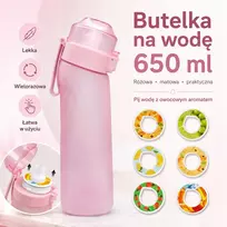 Skonio buteliukas su vaisių skonio žiedeliais