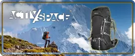 Activ/Space KALNŲ ŽYGIŲ KUPRINĖ 60L VYRŲ MOTERIŠKA STIPRI JUODA