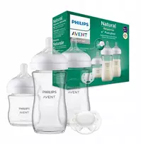 PHILIPS AVENT stiklinis dovanų buteliukas naujagimiui SCD878/11 (3 vnt.)