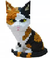 Balody KONSTRUKCINIŲ BLOKŲ RINKINYS CAT 1300 EL MICRO BLOKŲ MODELIO PAVEIKSLAS