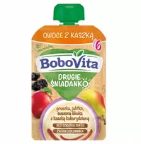 BoboVita Vaisiai su koše kriaušių obuolių džiovinta slyva po 6 mėnesių 100g