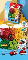 Littlekingdom Statybinės plytos PRIEŠGAISRINĖS TARNYBOS greitosios pagalbos automobiliai didelė pakuotė 1000 EL