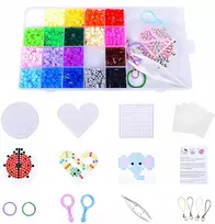 Aga4Kids Lyginimo karoliukai Karoliukų rinkinys Popieriniai pincetai DIY 2000 karoliukai