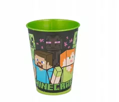 Stor Minecraft puodelis Plastikinis puodelis 260 ml vaikams, atliekant įvairias užduotis