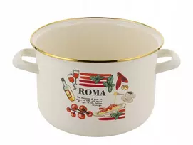 Emalia Pleszew EMALINIS PUODAS ROMANO ENAMEL PLESZEW 22 CM 5.4L