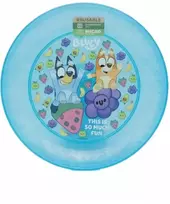 4 BLUEY daugkartinio naudojimo plastikinių plokštelių rinkinys - mėlynas