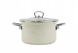 BELIS EMAL PUODAS. SU DANGELIS 2L 16 CM EKO KREMAS