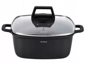 FLORINA Chef aliuminio puodas kvadratinis 28 x 28 x 10,7 cm 5,8 l