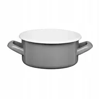 Emaliuotas puodas Gordon 14cm 1L pilka Galicja