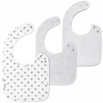 JUKKI COTTON BIB MULTI-PACK COTTON BIB 3 vnt.