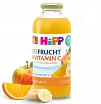HIPP BIO MULTIFRUCHT SULTYS SU VITAMINU C 500ml 6m EKOLOGIŠKAS