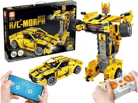 Forange Konstrukciniai blokeliai Auto/Robot Geltona Morph nuotoliniu būdu valdomi 521 vnt.
